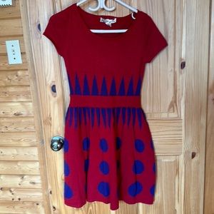 Flying tomato sweater dress. Very cute. Shapes are very figure flattering size S